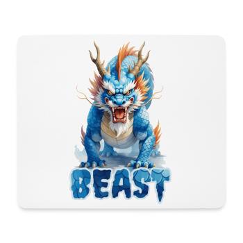 Legendary Guardian Dragon | 6Kx9K 54MP - Mouse Pad (horizontal) - white - Front