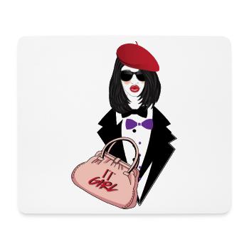 IT Girl - Mouse Pad (horizontal) - white - Front