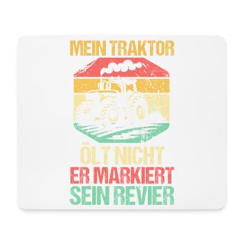 Landwirt Bauernhof Farmer Bauer Traktor - Mousepad (Querformat) - Weiß - Vorne