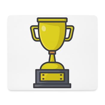 Trophée - Tapis de souris (format paysage) - blanc - Devant
