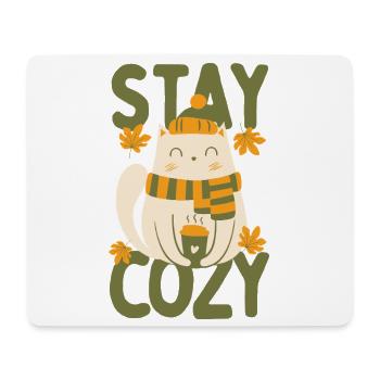 Stay Cozy - Mouse Pad (horizontal) - white - Front