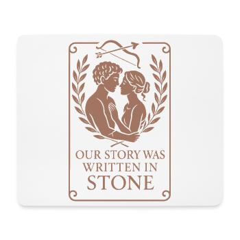 Antike Liebesmythologie Romantik Vintage - Mousepad (Querformat) - Weiß - Vorne