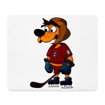 Hunde Eishockey - Mousepad (Querformat) - Weiß - Vorne
