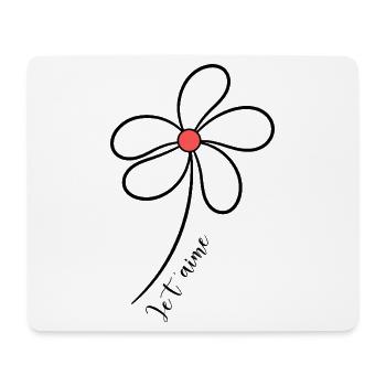 ICH LIEBE DICH. LIEBE DICH. WEIHNACHTEN. FROHE WEIHNACHTEN. TANNE. - Mousepad (Querformat) - Weiß - Vorne