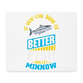 Fishing Angler Fish Fisherman Sayings Petri Heil - Mouse Pad (horizontal) - white - Front