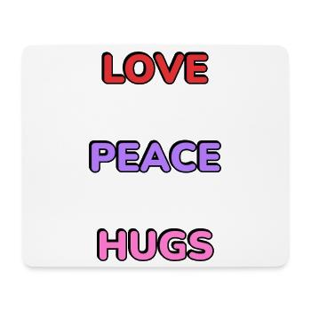 Liebe Friedens-Umarmungen - Mousepad (Querformat) - Weiß - Vorne