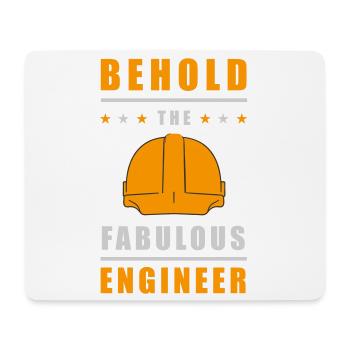 Fabelhafter Ingenieur Helm - Mousepad (Querformat) - Weiß - Vorne