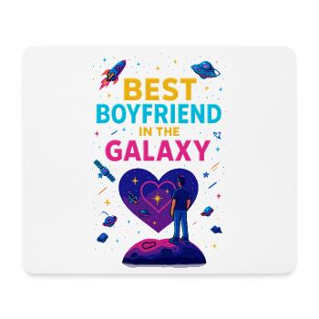 Best Boyfriend Galaxy, Valentine's Day Gift - Mouse Pad (horizontal) - white - Front