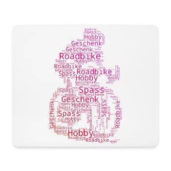 Purist road bike theme - Mouse Pad (horizontal) - white - Front