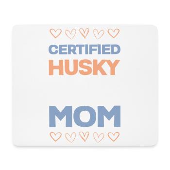 Certified Husky Mom - Mouse Pad (horizontal) - white - Front