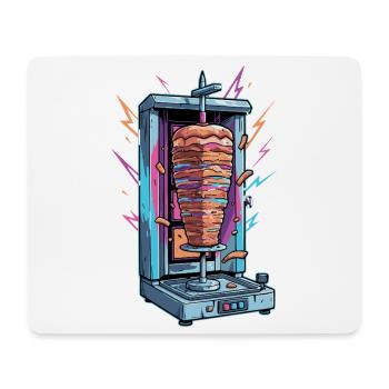 Neon Kebab Spießmaschine - Mousepad (Querformat) - Weiß - Vorne