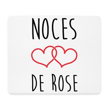Rosenhochzeit: 17 Jahre Ehe - Mousepad (Querformat) - Weiß - Vorne