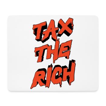 Taxer les riches - Tapis de souris (format paysage) - blanc - Devant