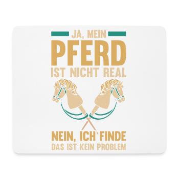 Steckenpferd Hobbyhorse Hobby Horsing - Mousepad (Querformat) - Weiß - Vorne