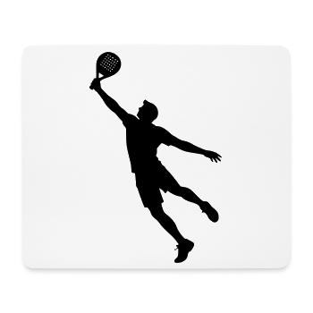 Man playing padel - Mouse Pad (horizontal) - white - Front