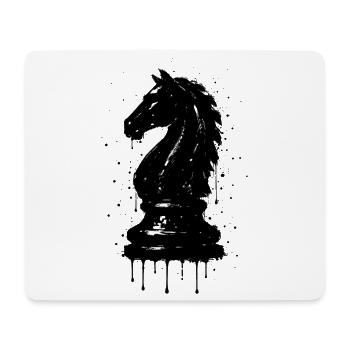 Ritterschach-Stil Schwarzes Graffiti Künstlerisch - Mousepad (Querformat) - Weiß - Vorne