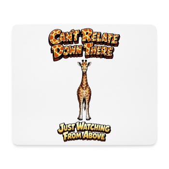 Giraffe über Meme Tee - Mousepad (Querformat) - Weiß - Vorne