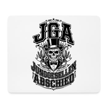 JGA Junggesellenabschied Totenkopf - Mousepad (Querformat) - Weiß - Vorne