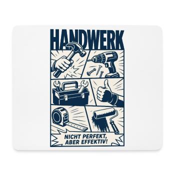 Fabriquer pas parfait mais efficace - Tapis de souris (format paysage) - blanc - Devant