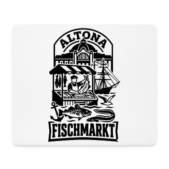 Fischmarkt Hamburg Altona - Mousepad (Querformat) - Weiß - Vorne