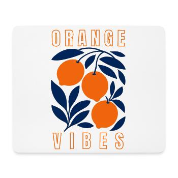 Orange Vibes - Mouse Pad (horizontal) - white - Front