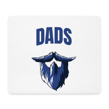 Les papas cool ont la barbe - Tapis de souris (format paysage) - blanc - Devant