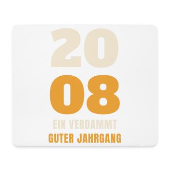 2008 Ein verdammt guter Jahrgang 18. Geburtstag - Mousepad (Querformat) - Weiß - Vorne