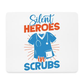 Anesthesiologist Heroes In Scrub Anesthesia - Mouse Pad (horizontal) - white - Front
