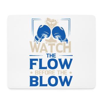 Watch The Flow Gloves Boxing Gloves - Mouse Pad (horizontal) - white - Front