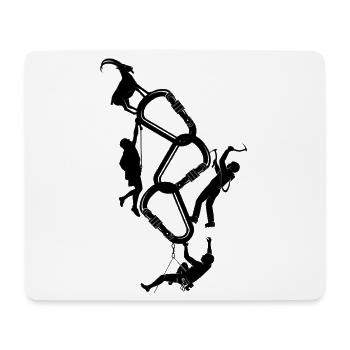 klettern bouldern felsklettern berge Bergsport - Mousepad (Querformat) - Weiß - Vorne