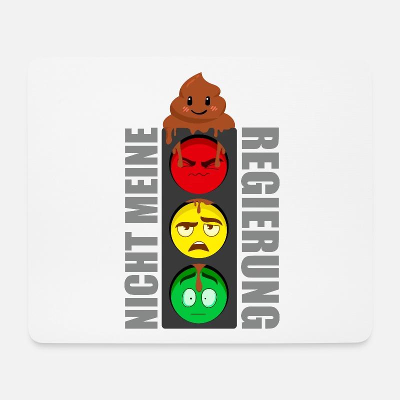 Nicht meine Ampel Regierung - Mousepad (Querformat) - Weiß