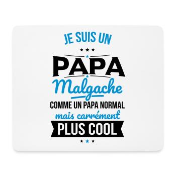 Papa Malgache comme un papa normal plus cool - Tapis de souris (format paysage) - blanc - Devant
