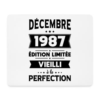 Anniversaire 35 ans - Décembre 1987 Perfection - Tapis de souris (format paysage) - blanc - Devant