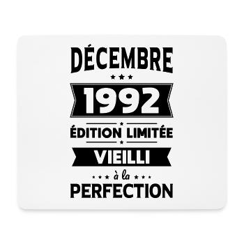 Anniversaire 30 ans - Décembre 1992 Perfection - Tapis de souris (format paysage) - blanc - Devant