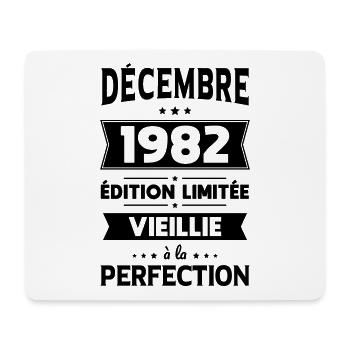 Anniversaire 40 ans - Décembre 1982 Perfection - Tapis de souris (format paysage) - blanc - Devant