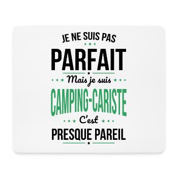 Pas parfait mais je suis camping-cariste - Tapis de souris (format paysage) - blanc - Devant