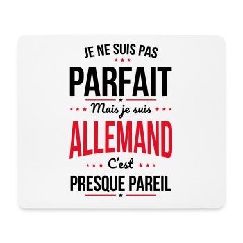 Je ne suis pas parfait mais je suis Allemand - Tapis de souris (format paysage) - blanc - Devant