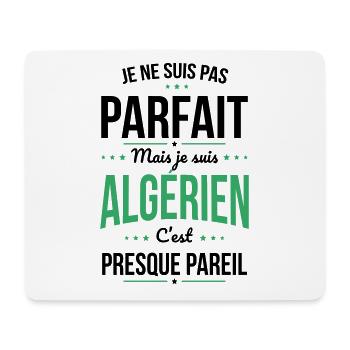 Je ne suis pas parfait mais je suis Algérien - Tapis de souris (format paysage) - blanc - Devant