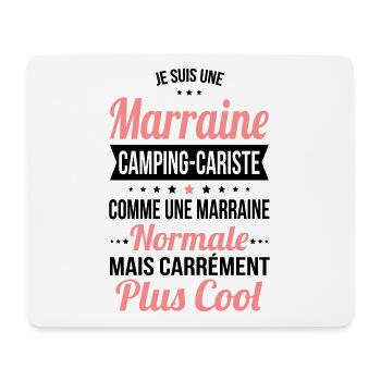 Marraine camping-cariste plus cool - Tapis de souris (format paysage) - blanc - Devant