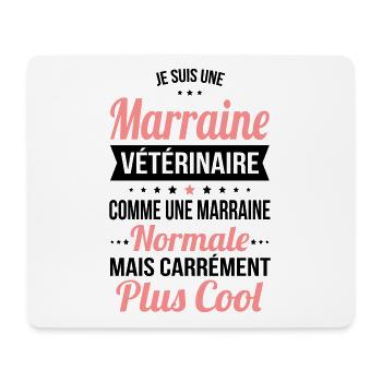Marraine vétérinaire plus cool - Tapis de souris (format paysage) - blanc - Devant