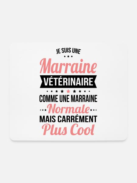 Marraine vétérinaire plus cool - Tapis de souris (format paysage) - blanc