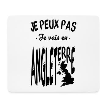 Je peux pas je vais en Angleterre - Tapis de souris (format paysage) - blanc - Devant