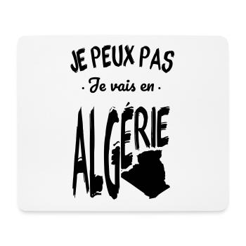 Je peux pas je vais en Algérie - Tapis de souris (format paysage) - blanc - Devant