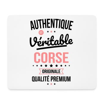 Authentique et véritable Corse - Originale - Tapis de souris (format paysage) - blanc - Devant