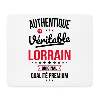 Authentique et véritable Lorrain - Original - Tapis de souris (format paysage) - blanc - Devant