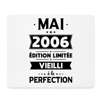18th Anniversary - May 2006 Perfection - Mouse Pad (horizontal) - white - Front