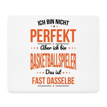 Ce n’est pas parfait, mais je suis un joueur de baskteball - Tapis de souris (format paysage) - blanc - Devant