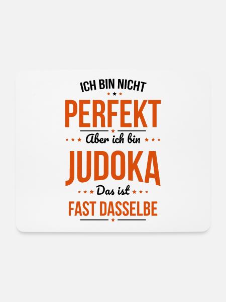 Ich bin nicht perfekt aber ich bin Judoka - Mousepad (Querformat) - Weiß
