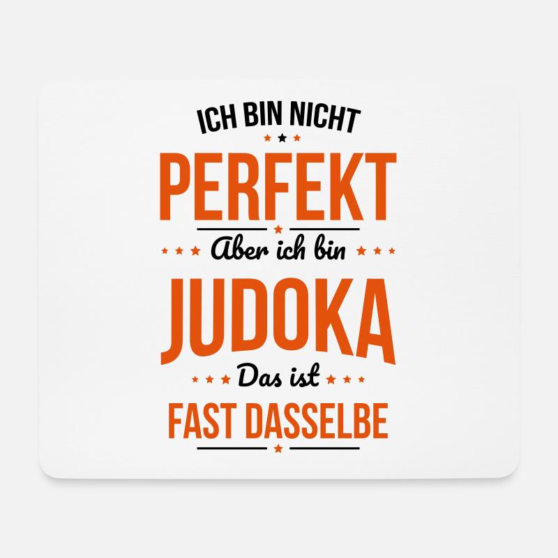Ich bin nicht perfekt aber ich bin Judoka - Mousepad (Querformat) - Weiß