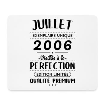 18th Anniversary - July 2006 Perfection - Mouse Pad (horizontal) - white - Front
